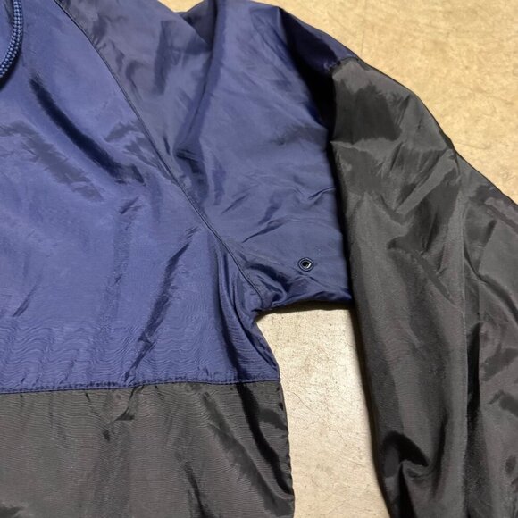 Molokai Surf‎ Co. Mens Navy Black Pullover Hooded Jacket M Packable ventilated - Picture 7 of 10